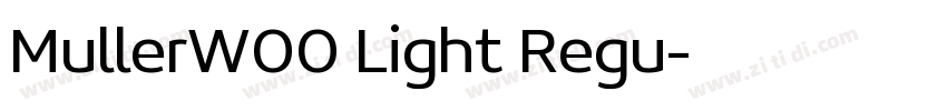 MullerW00 Light Regu字体转换
